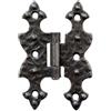AUTRES CERNIERA A BANDELLA DOPPIO T PIANA - F.BATTUTO NERO SFUMATO MM 70X45- 10 pezzi