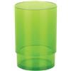 MSV Spirella, Portaspazzolino in Acrilico Trasparente, Colore Verde Kiwi, Design