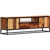 vidaXL Mobile Porta TV 120x30x40 cm in Legno Massello di Recupero