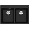 FRANKE 114.0661.675 LAVELLO 2 VASCHE 76x51 IN FRAGRANITE NERO