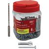 FISCHER Tassello Nylon Sx 6S Plus Vite TSP Propack Fischer 6 mm 200 Pezzi