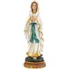 DRW Statuetta Madonna di Lourdes in resina dipinta a mano 15 cm