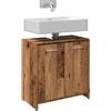 vidaXL Mobile Lavabo Bagno Legno Antico 60x33x60 cm Legno Multistrato