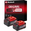 Einhell Originale Einhell 2x 18V 5,2Ah PXC-Twinpack due batterie da 5,2 Ah Power X-Chang