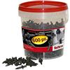 Fischer ED 18 BOX, Chiodi a Percussione, 600 Pezzi, Ideale per Fissare Bandelle