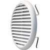 La Ventilazione TUR160B TUR160B-Y Griglia Plastica con Molle, Bianco, 175 mm, ø1