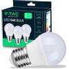 V-TAC 3x Lampadina LED con Attacco E27 4,5W (Equivalenti a 40W) - G45-470 Lumen