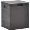 vidaXL Baule da Giardino 90 L Marrone