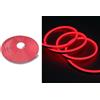 vidoelettronica Striscia led neon 5m tubo flessibile luminoso 120led strip led bobina rosso