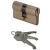 CISA CILINDRO SAGOMATO 0G300 HAND CISA - OTTONE CHIAVI 3 CAMMA DIN MM 90 45+45- 1 ...