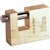 Iseo LUCCHETTO RETTAGOLARE ADITUS ISEO OTTONE SATINATO CHIAVI 2 MM 50