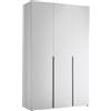 Avanti Trendstore Armadio SERNIO a 3 ante battenti in laminato bianco, LAP 135x209x52 cm