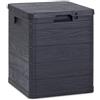 TOOMAX BAULE PORTATUTTO 'WOODY'S' 42,5x44x50h cm, 90 lt - Colore Antracite - TOOMAX