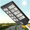 VIDOELETTRONICA LAMPIONE STRADALE FARO A LED 1000W CON PANNELLO SOLARE TELECOMANDO CREPUSCOLARE