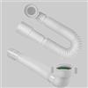 IDROWEB Tubo Estensibile e Flessibile con Attacco a Ghiera Curvo 1½ x 40 x 50