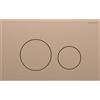 Geberit PLACCA DI COMANDO GEBERIT SIGMA 40 ROUND ACCIAIO INOX ORO ROSSO SPAZZOLATO