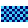 AZ FLAG BANDIERA A SCACCHI AZZURRI E BLU MARINO 150x90cm - BANDIERA SCACCHIERA AZZURRA E
