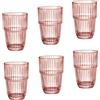 Bormioli Rocco Barshine Longdrink - Set di 6 bicchieri da pesca, 38 cl