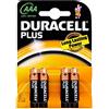 Duracell BATTERIA MINISTILO AAA ALCALINA DURACELL CONF. 4PZ PLUS POWER
