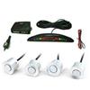 DRIWEI KIT 4 SENSORI DI PARCHEGGIO AUTO SUV MINI DISPLAY LED CICALINO SUONO BIANCHI SC0