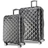 Kenneth Cole REACTION Diamond Tower - Set di valigie a 8 ruote espandibili, leggere, rigide, nero, 2-Piece Set (20 & 28), Kenneth Cole Reaction Diamond Tower - Set di valigie a 8 ruote espandibili