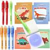 BONNYCO Penna Invisibile e Taccuino, 8 Pezzi Dinosauri Gadget Compleanno Bambini. Regalini Fine Festa Compleanno Bambino, Regalino Fine Festa. Giocattoli Pignatta, Gadget Bambini per Scuola Bomboniere