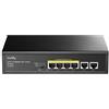 Cudy Switch Poe+ 6 Porte 10/100Mbps, 60W, 4 Porte Poe/Poe+, Switch Unmanaged, mo