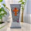 Vaso da Cimitero in Resina Effetto Pietra Vaso Funerario in Resina