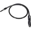 XLC MRS Cable Lock, cavo da infilare, 100 cm, Ø 12 mm, nero