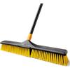 Yocada Scopa 61 cm per esterni, spazzola robusta per esterni, setole rigide per la pulizia di terrazze, garage, ponte, cemento, legno, pietra, piastrelle, pavimento, pavimento, lunghezza 165,9 cm