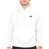 Nike M Nsw Club Po Bb, Felpa con Cappuccio Uomo, Bianco (White/White/Black), 3XL