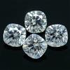 Senza marchio Cuscino 4,4 Ct + Natural DE Color VVS1 taglio eccellente 6x6 mm diamante bian...