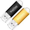 SunData 2 Pezzi 16GB Chiavetta USB Pen Drive 16GB Metallo USB2.0 Unità Memoria F