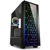 Sharkoon 4044951028153 4044951028153 Sharkoon RGB LIT 100 Midi Tower Nero, Chassis Tower