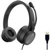 Conceptronic POLONA05B 4015867241059 CUFFIA C/MICROFONO USB BK CANC.RUMORE CONTR.REMOTO CAVO