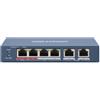 Hikvision 301801345 6954273693343 HIKVISION SWITCH 10/100 HI-POE METALLICO L2, UNMANAGED,