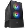 Mars Gaming MCZ, Premium Compact PC Custodia per PC, MicroATX, Panel + Front Mes