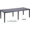 IPAE PROGARDEN Tavolo da Giardino Allungabile 150-220x90x72 cm Bianco Queen