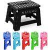 NATUMO® - Sgabello pieghevole di alta qualità, portata 150 kg, per cucina, bagno