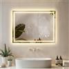 ® Specchio Bagno a LED Clara, Specchio Da Parete Retroilluminato, Specchiera Bag
