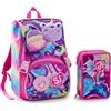 Seven Zaino Scuola Estensibile Seven SJ Soft Pouch Girl + Astuccio 3 zip - 2026/2027