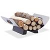 Relaxdays "Relaxdays 10022298 Cesto Porta-legna Acciaio Inox Cassa Cassetta Contenitore pe
