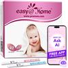 Easy@Home 40 Test Ovulazione + 10 Test Gravidanza, Altamente Preciso E Affidabile -Aliment