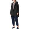 JURERÊ TR16 1120 giaccone donna nero ovetto cappuccio Made in Italy
