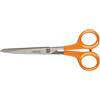 FISKARS Forbici multiuso, Lunghezza: 17 cm, Per destrorsi e mancini, Lama in acciaio inossidabile/Impugnature in plastica, Arancione, Classic, 1005150