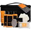 Alpha Set Da Bagno per Uomo 8 Pcs, Profumo Di Agrumi, Lozione per Il Corpo, Dete