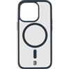 cellularline - Pop Mag - iPhone 15 Pro Max - Custodia Trasparente con Bordi Colorati Compatibile con Ecosistema MagSafe - Bordi, Tasti e Connettori Protetti - Blu