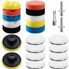 23 Pezzi Lucidatura Auto Kit 80mm Kit di Spugne Lucidanti con M10 Adattatore per