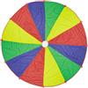 Relaxdays Paracadute Ludico Arcobaleno, Telo Giocattolo per Bambini Ø 6 m, Gioco Didattico per Scuole, Multicolore