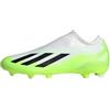 adidas Unisex - Adulto X CRAZYFAST.3 LL FG, Cloud White / Core Black / Lucid Lemon, 46 EU